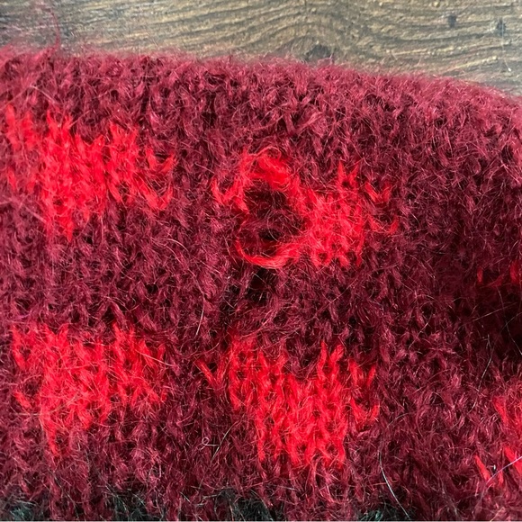 Vintage Siochain Mohair Ireland Irish Wool Sweater Coat XL Monkey Aztec - Picture 7 of 7